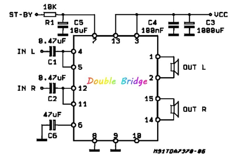 TDA7370 ไอซีขยายเสียง-4แชลแนล
