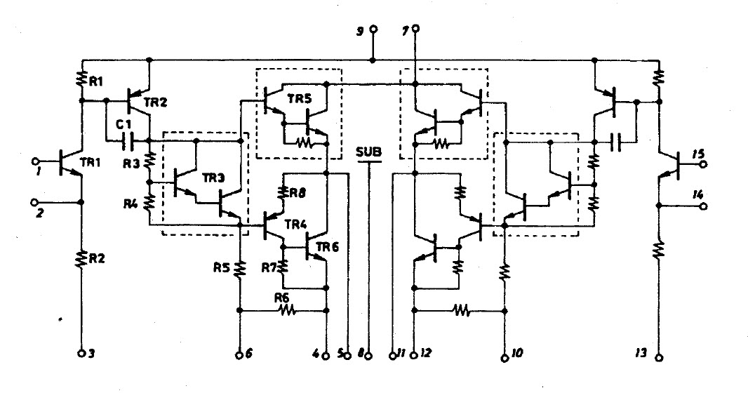 STK4392 AF Power Amplifier 15W + 15W 