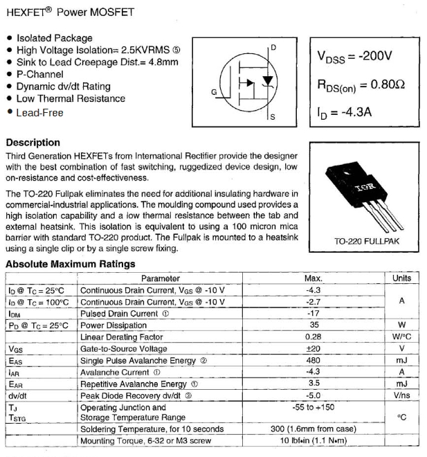 IRFI9630G