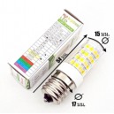 หลอดไฟตู้เย็น-LED-สีวอร์มไวท์ 3300K 5W 220VAC E17